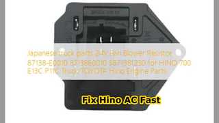 Αντίσταση ανεμιστήρα Hino 700 Fan Blower 87138E0010 Διόρθωση