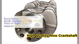 Hino 300 N04C Crankshaft 13411 E0071 Ανταλλακτικά υψηλής ποιότητας
