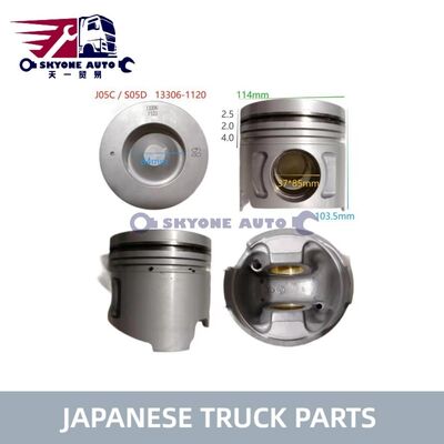 Hino Engine Parts Piston Assy 13306-1120 Χρήση για φορτηγό HINO 500 J05CT S05C S05D
